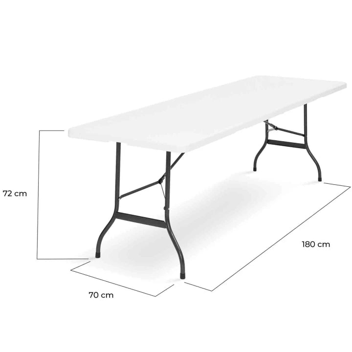 Table Pliante d’Appoint Portable 180 cm – Camping ou Réception
