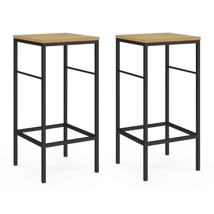 Lot de 2 Tabourets de Bar Industriels