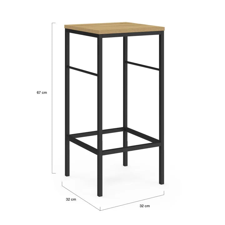 Lot de 2 Tabourets de Bar Industriels